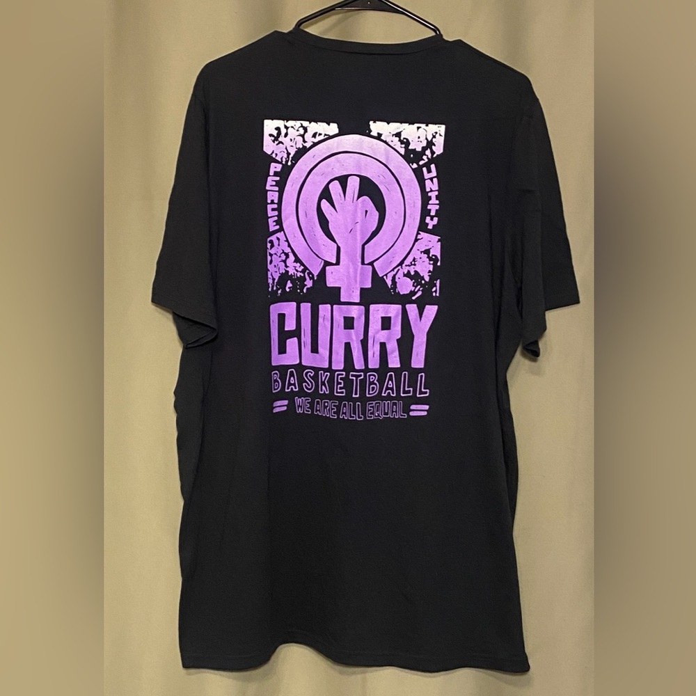 Curry Under Armour Golden State Warriors Binspiring Performance shirt Men L NWT